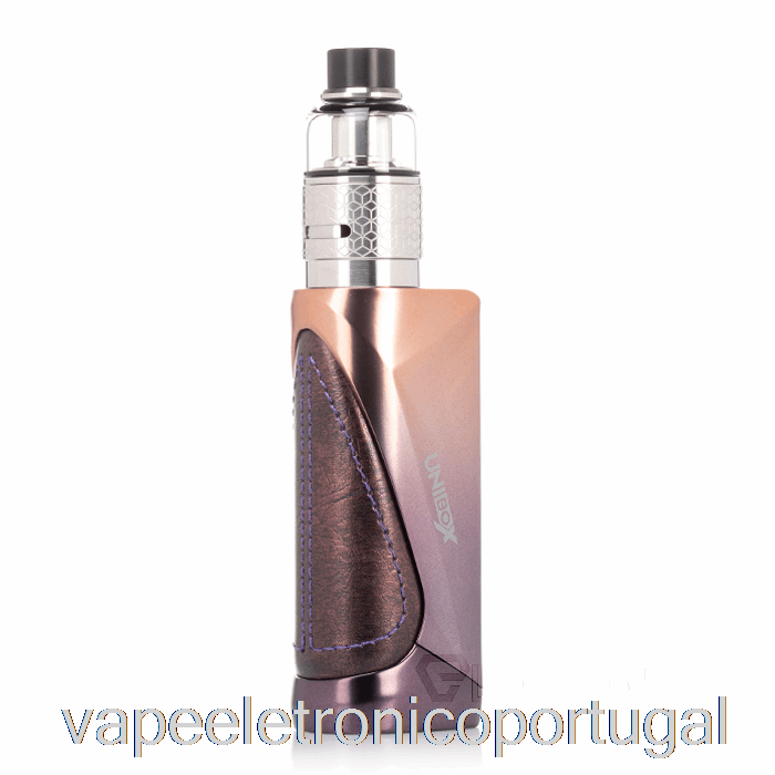 Vape Eletrônico Oxva Unibox Pnm 80w Starter Kit Ouro Roxo